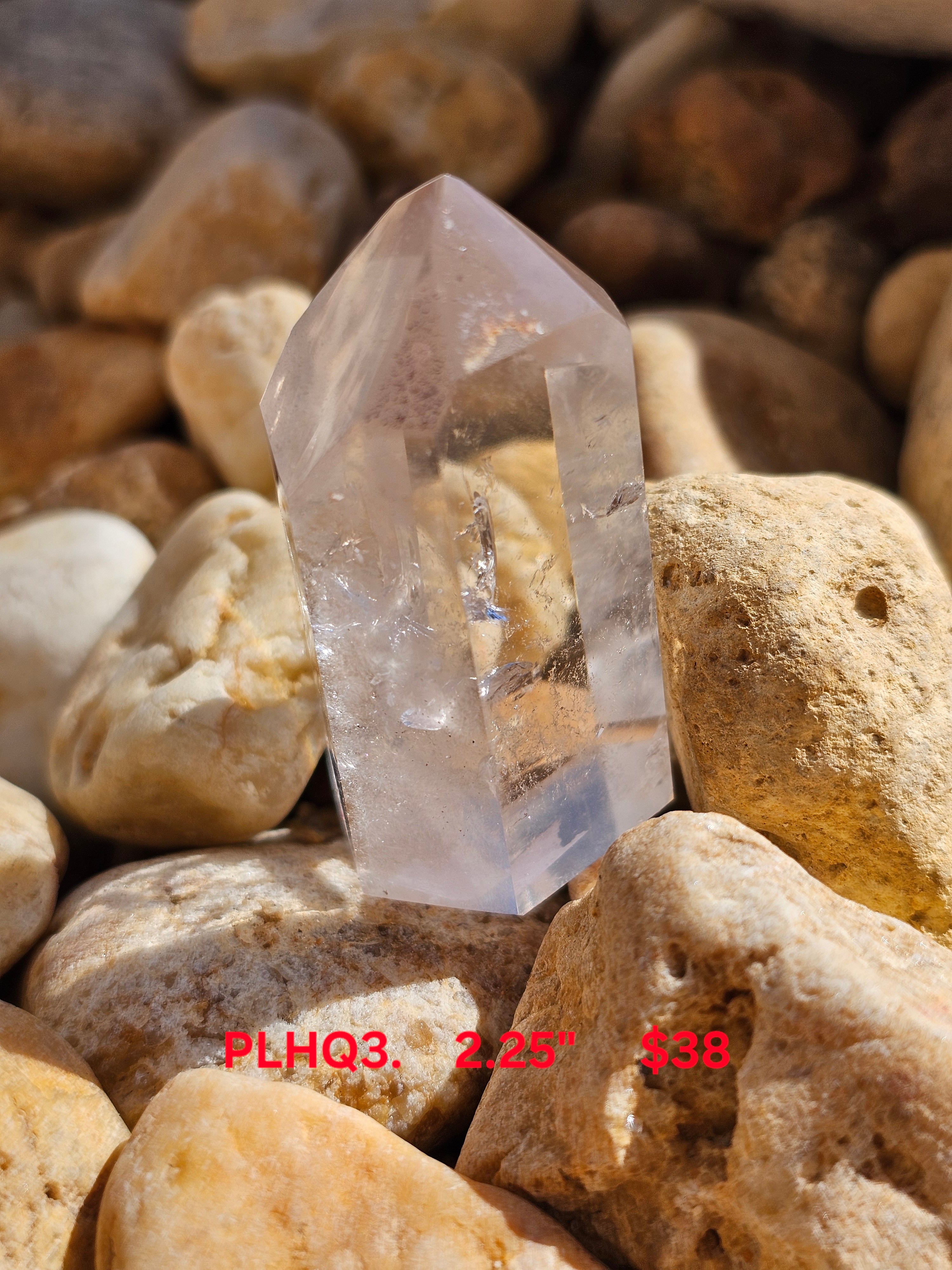 Pink Lithium Quartz Rare  2.25"