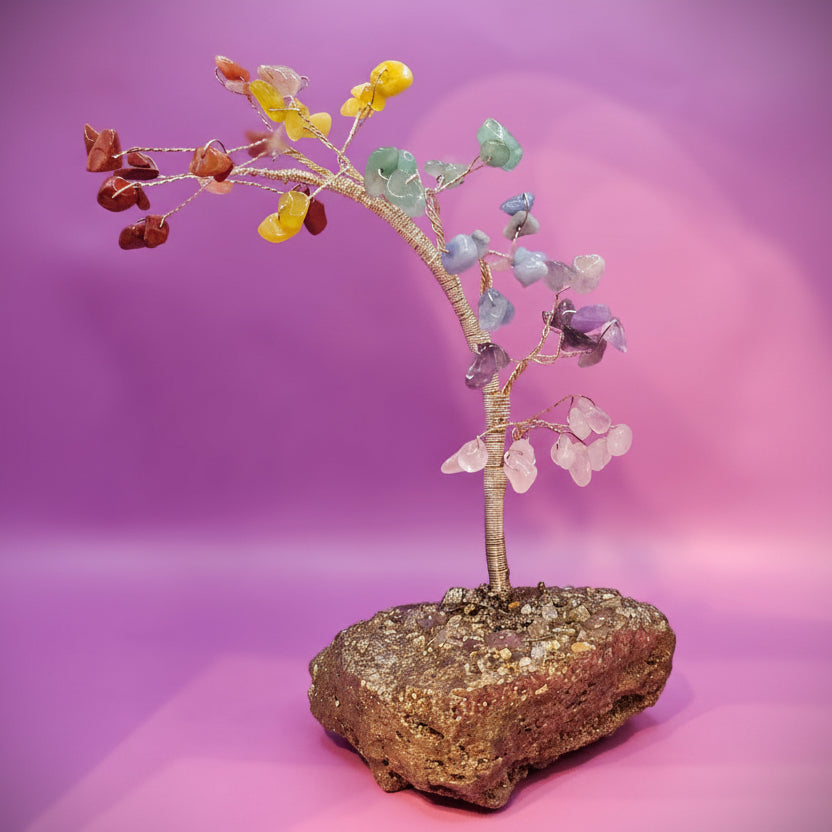 Chakra Tree on Pyrite Base from Brazil