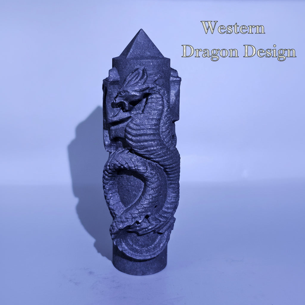 Shungite Dragon Tower - 4 Inch | Type II Regular Shungite