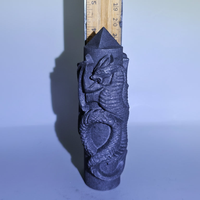 Shungite Dragon Tower - 4 Inch | Type II Regular Shungite