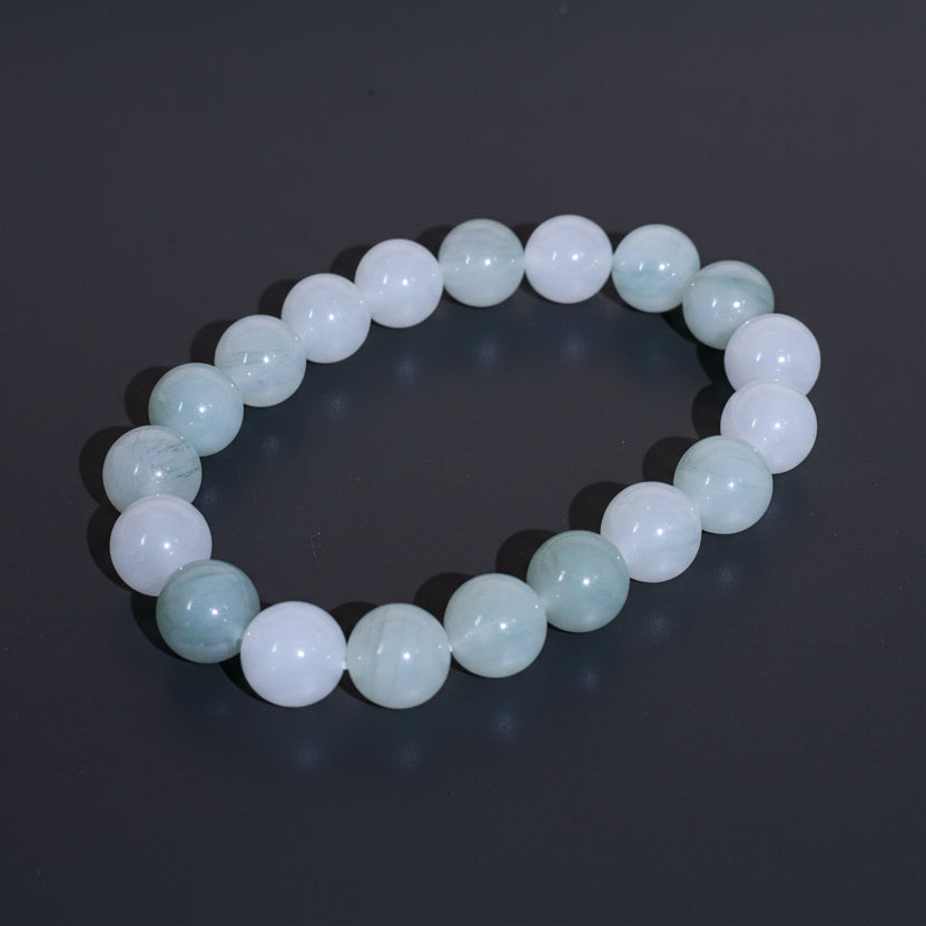 Bracelet  Tianshan Cui (Quartzite "jade")