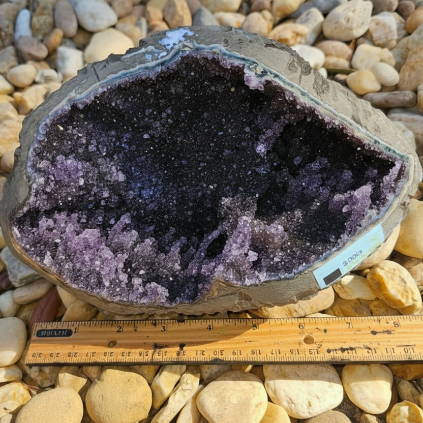 Natural Amethyst Geode with Stalactites - 8.38 lbs