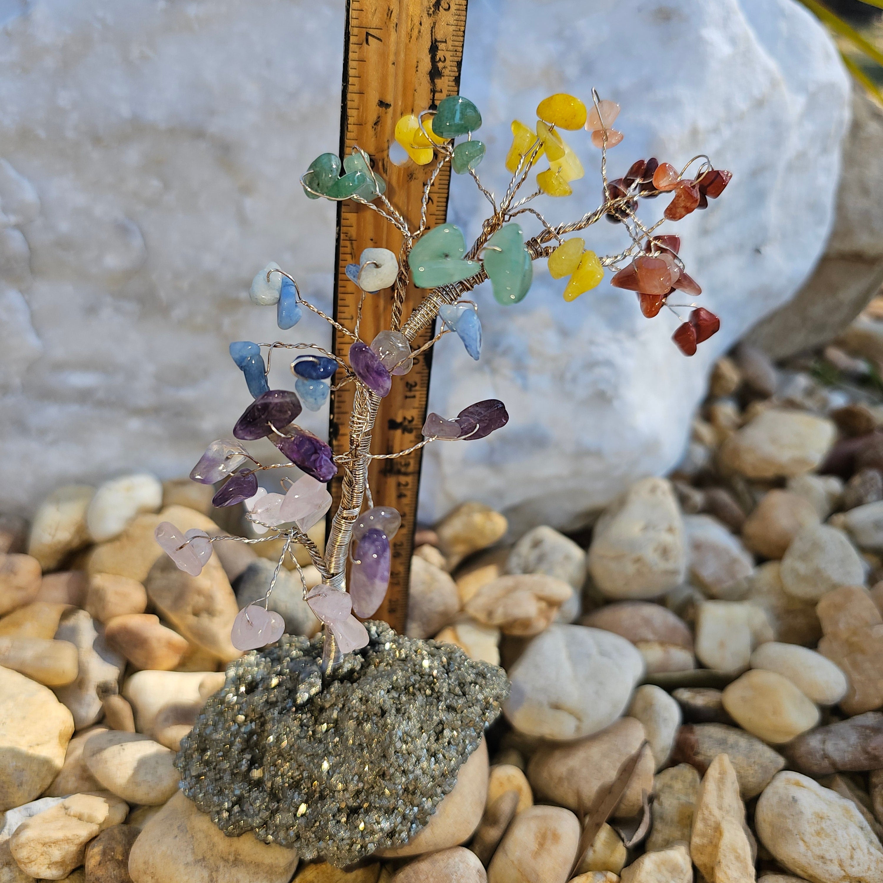 Chakra Tree on Pyrite Base from Brazil