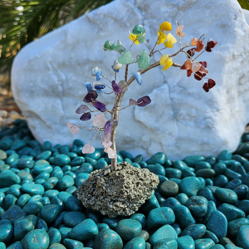 Chakra Tree on Pyrite Base from Brazil