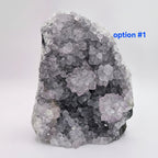 Uruguayan Amethyst Cut Base Geode with Stalactite Flowers