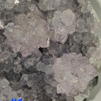 Uruguayan Amethyst Cut Base Geode with Stalactite Flowers