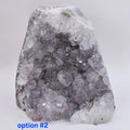 Uruguayan Amethyst Cut Base Geode with Crystal Clear Points & Purple Phantoms