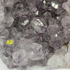 Uruguayan Amethyst Cut Base Geode with Crystal Clear Points & Purple Phantoms