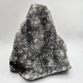Uruguayan Black Amethyst Cut Base Geode with Hematite Inclusions