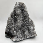 Uruguayan Black Amethyst Cut Base Geode with Hematite Inclusions