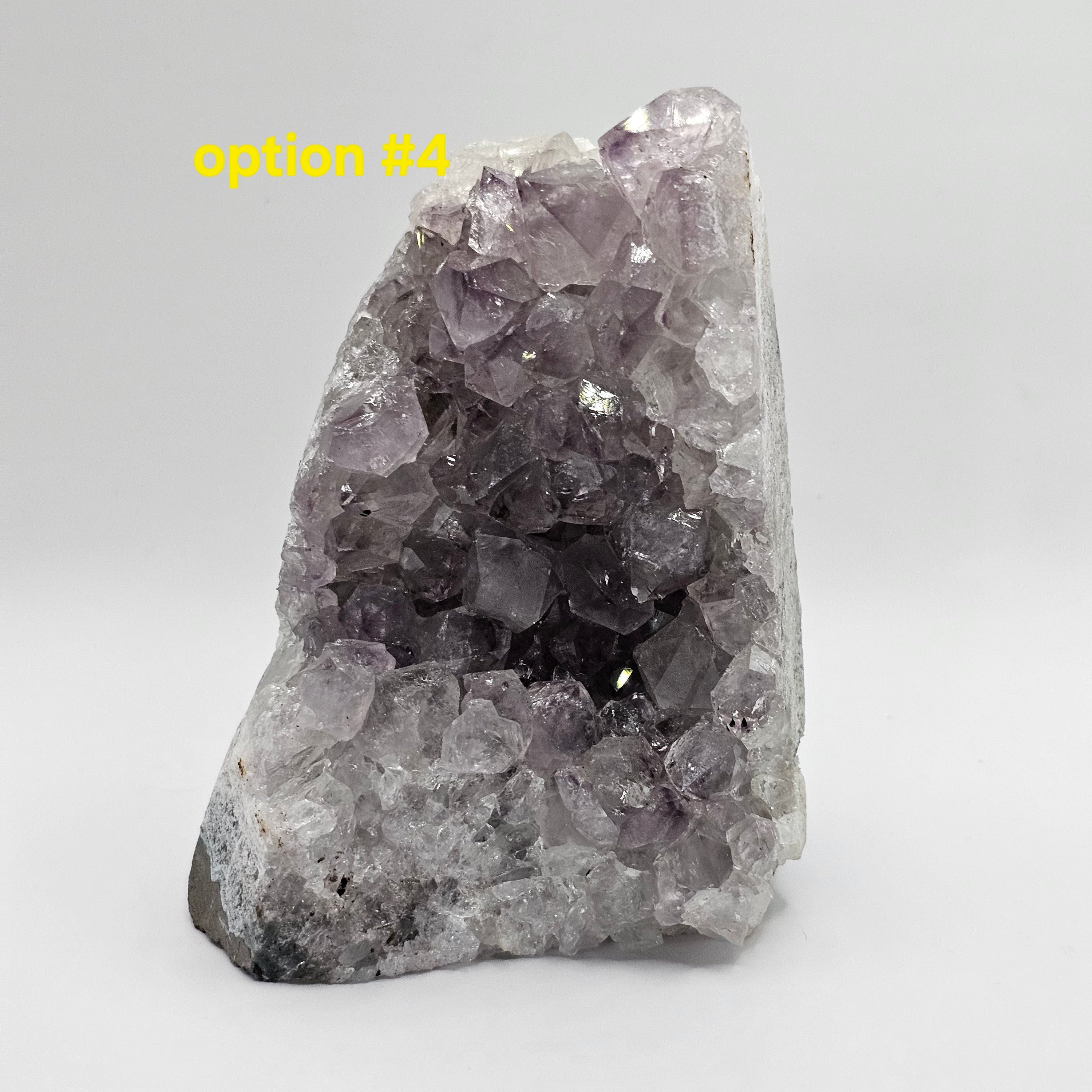 Lavendar Amethyst with Purple Phantoms - 3x2.25x4.12  weight 742 grams