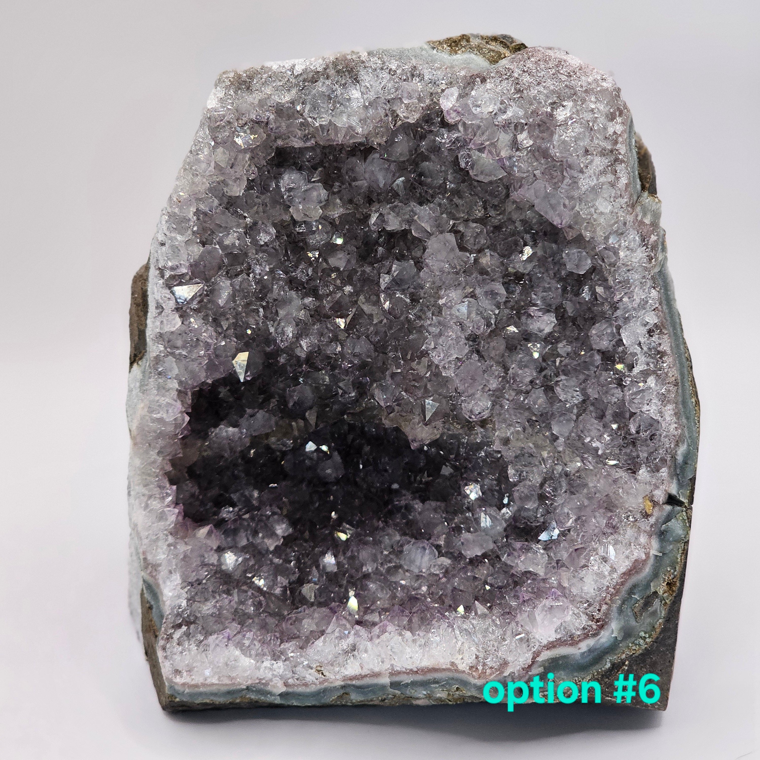 Light Purple Uruguayan Amethyst Cut Base Geode - 3.5x3x3.88