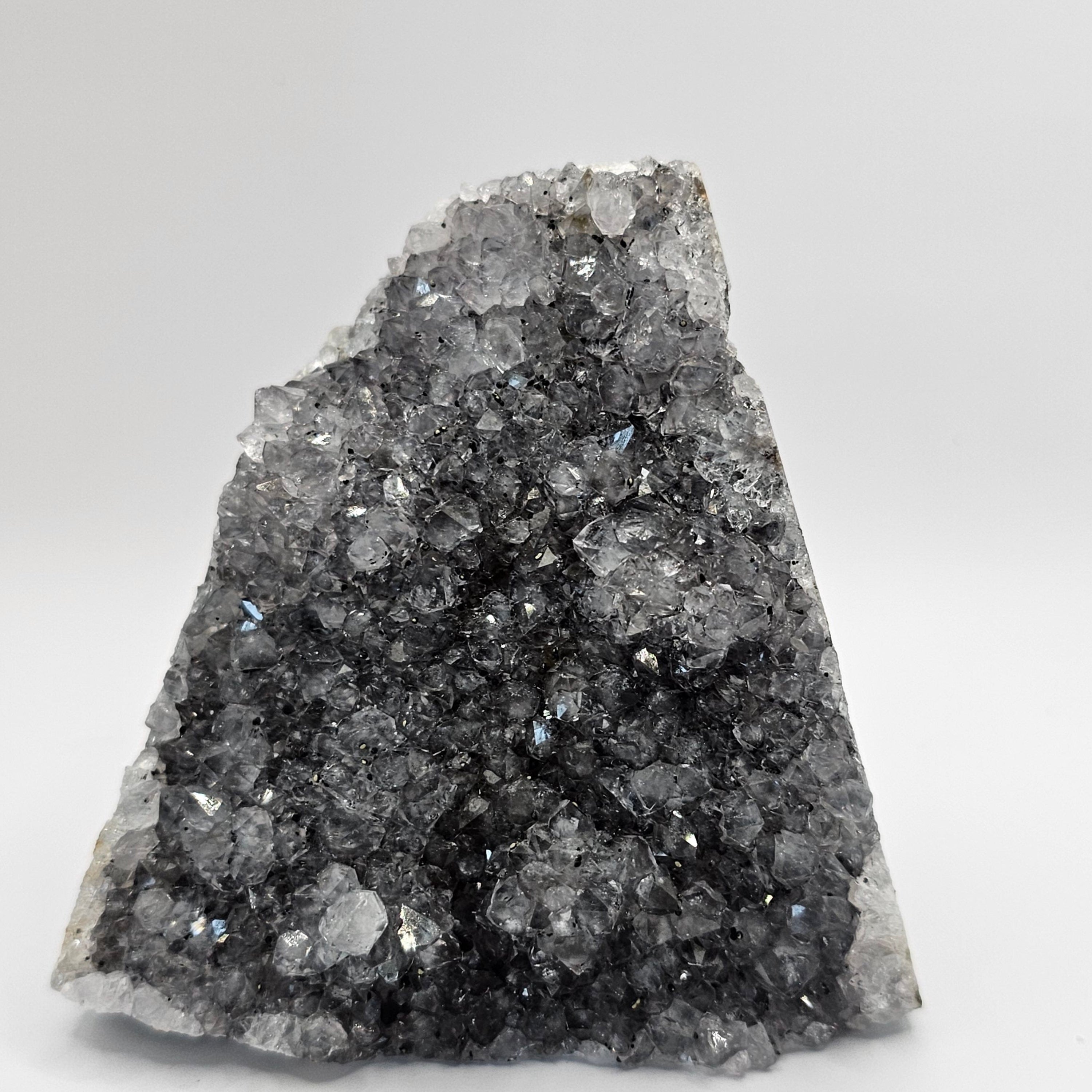 Uruguayan Black Amethyst Cut Base Geode