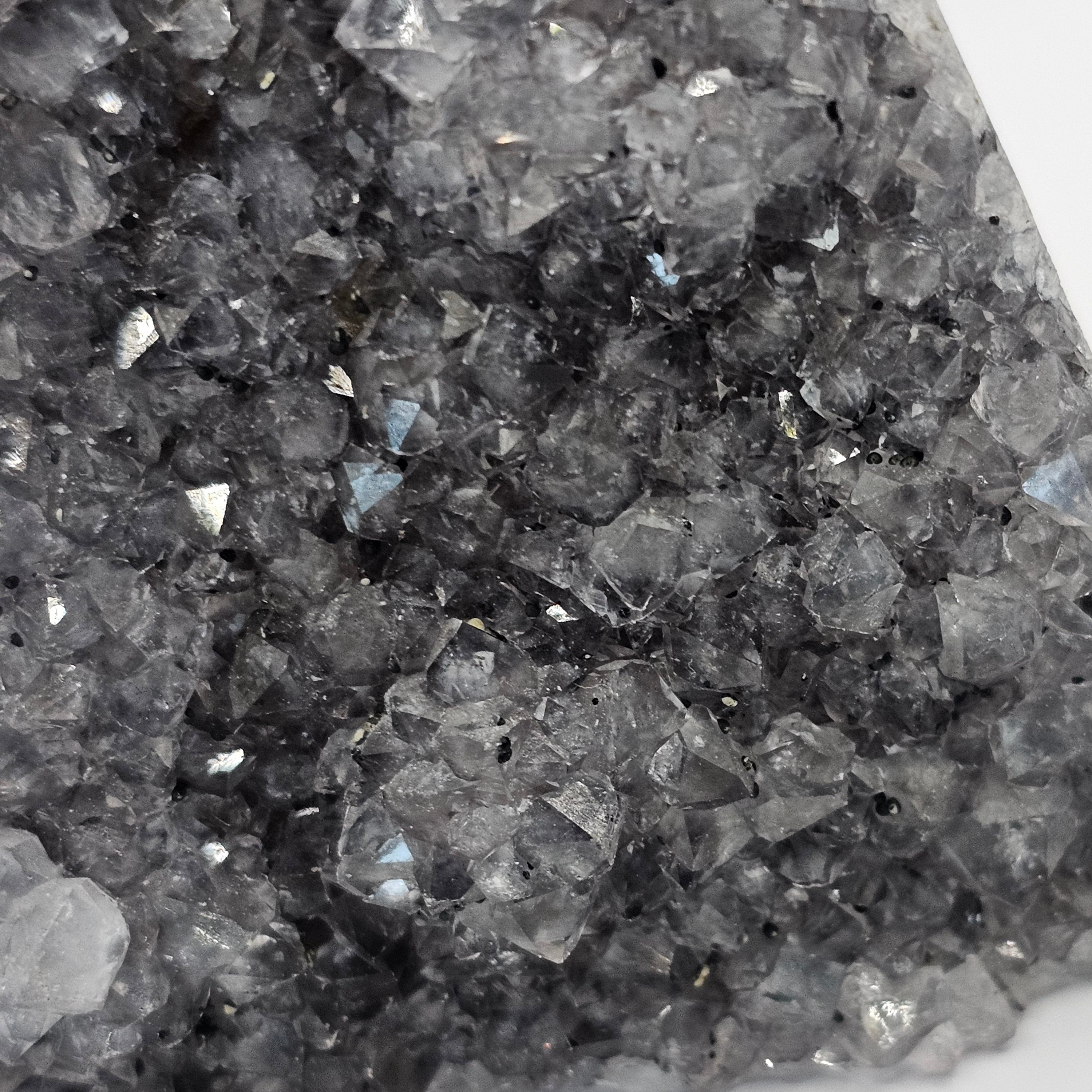 Uruguayan Black Amethyst Cut Base Geode