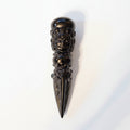 Black Obsidian Phurba - Tibetan Ritual Dagger   4.5"