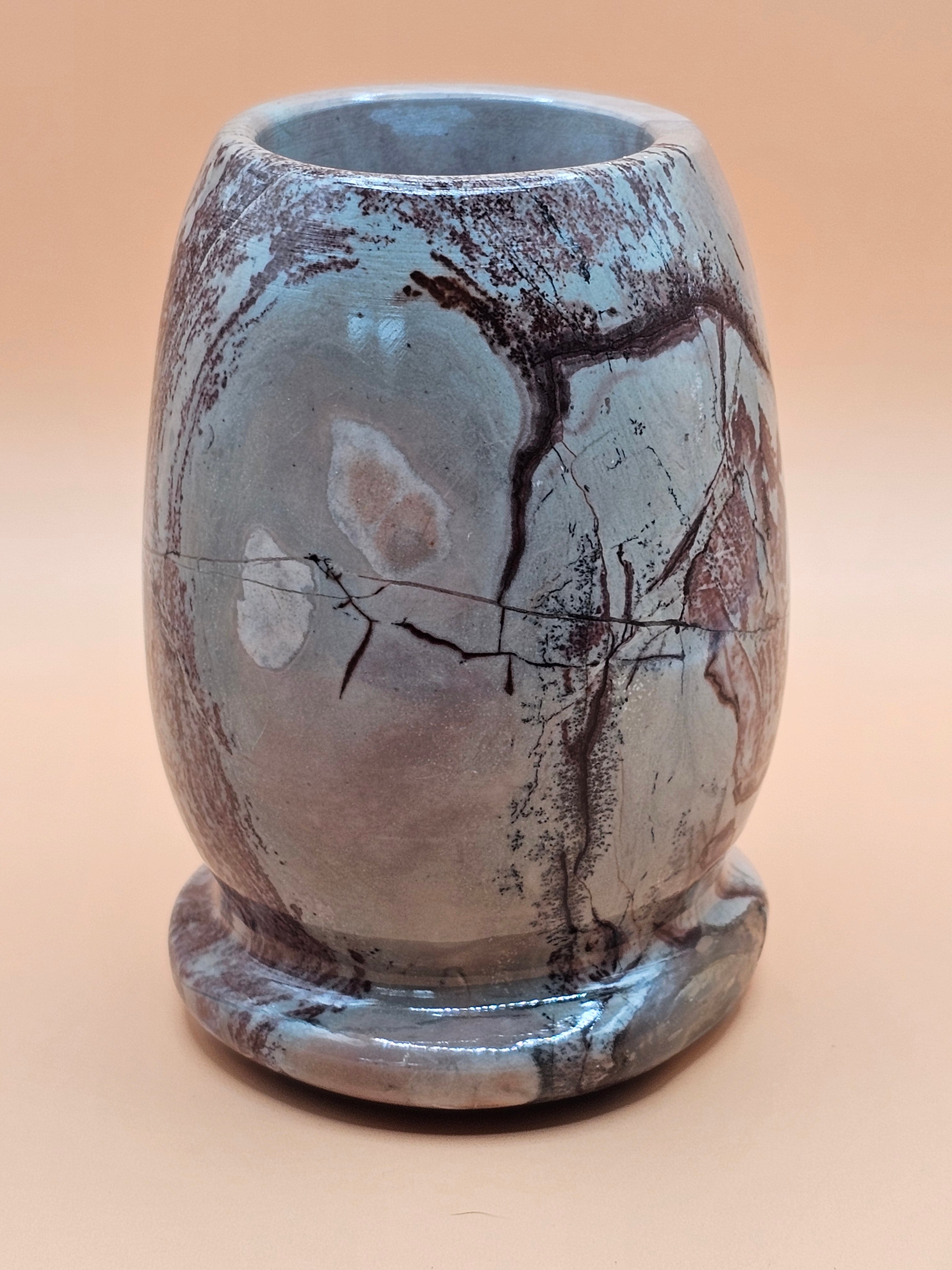 Picture Jasper small vase