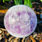 Amethyst Agate Sphere  74 - 79 mm