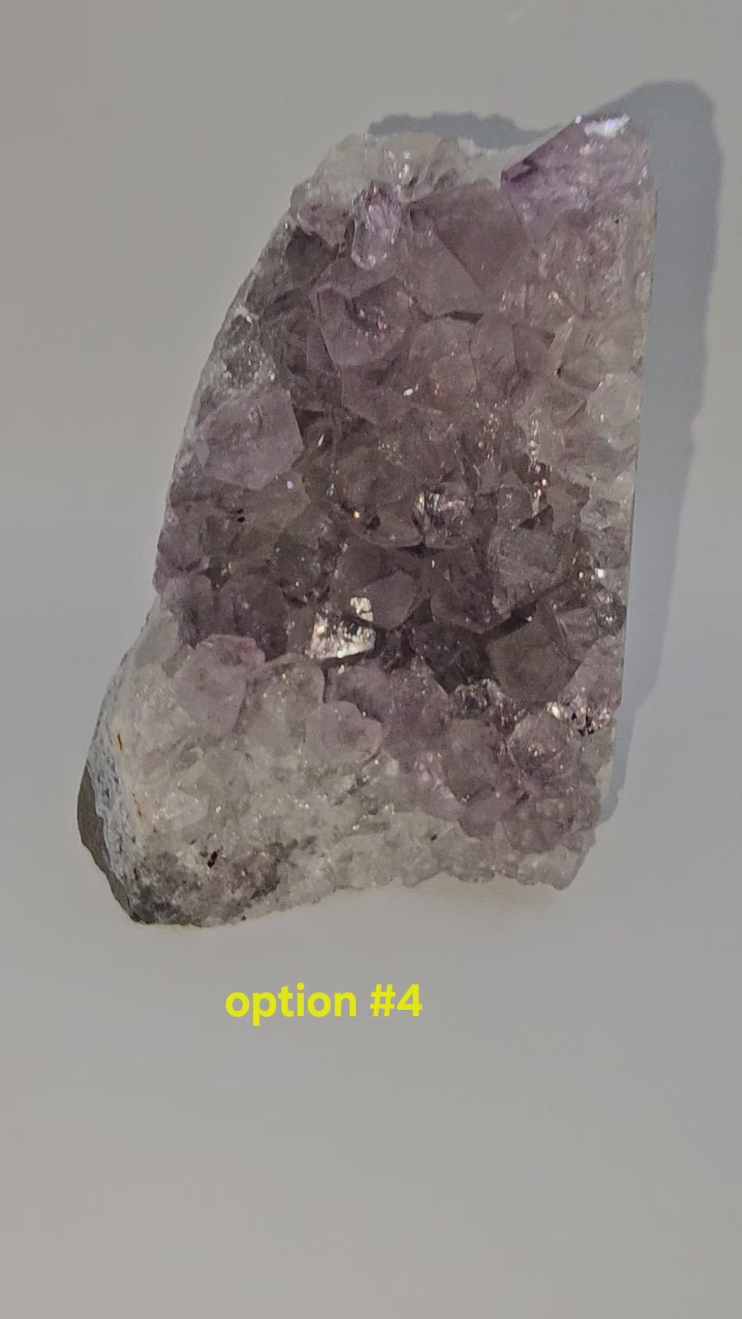 Lavendar Amethyst with Purple Phantoms - 3x2.25x4.12  weight 742 grams