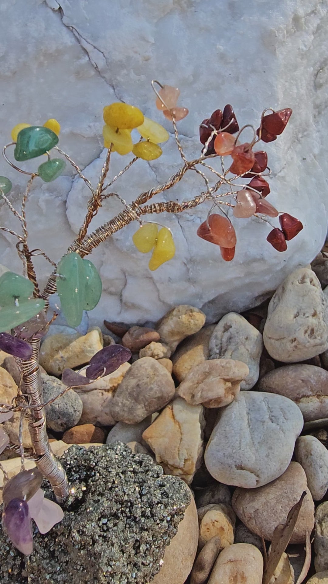 Chakra Tree on Pyrite Base from Brazil