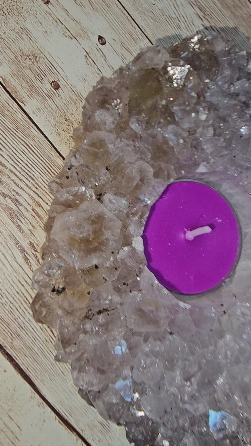 Ametrine Candle Holder
