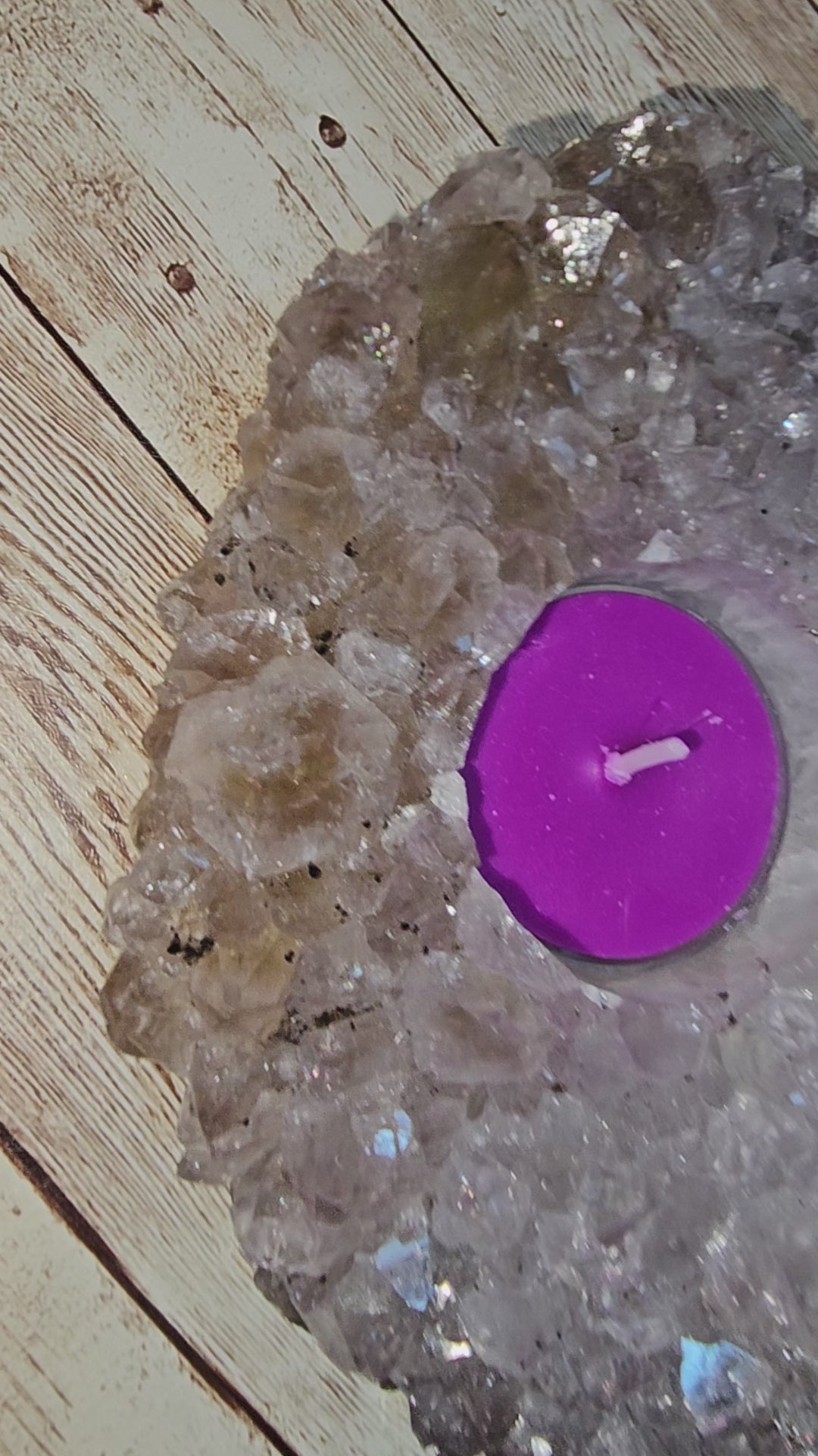 Ametrine Candle Holder