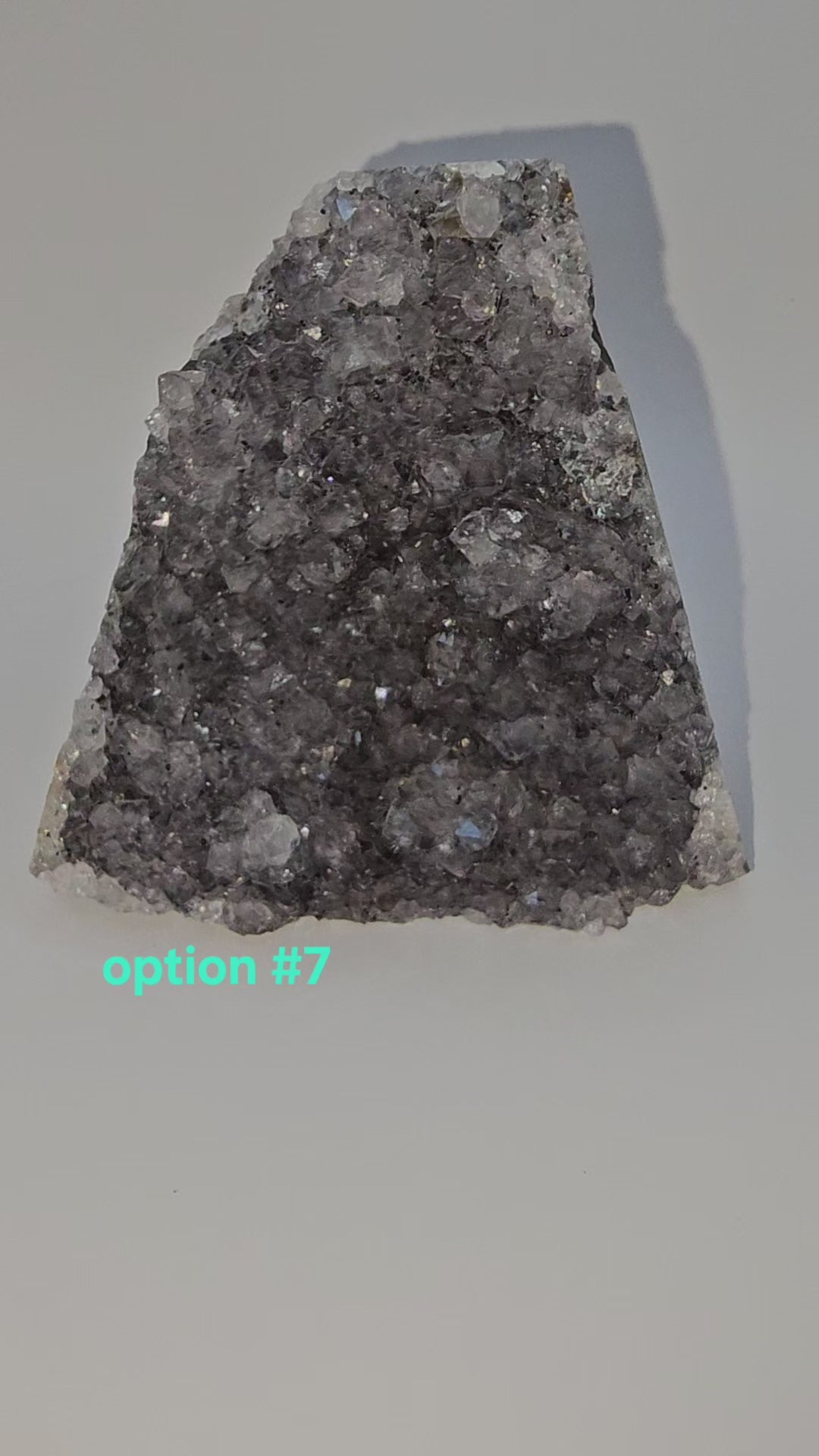 Uruguayan Black Amethyst Cut Base Geode
