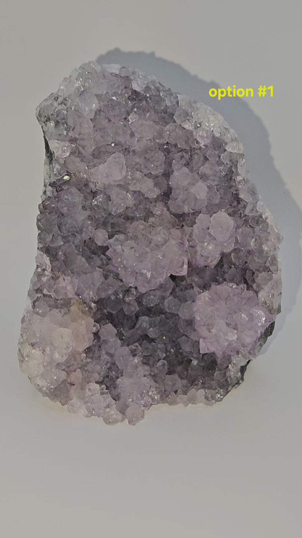 Uruguayan Amethyst Cut Base Geode with Stalactite Flowers