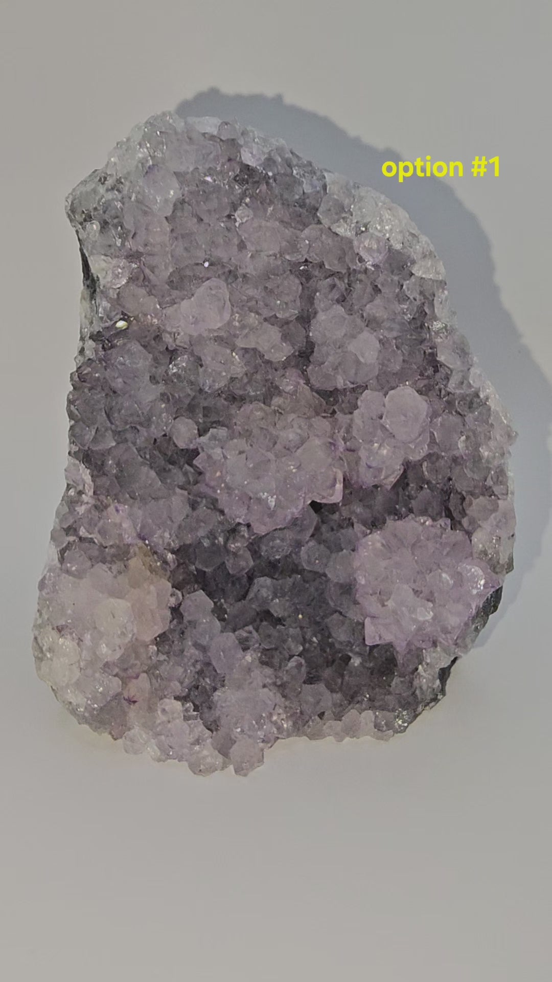 Uruguayan Amethyst Cut Base Geode with Stalactite Flowers